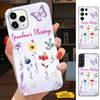 Flowers Grandma Nana Mimi Mom Auntie Personalized Phone Case SC24101414