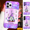 Gnome Butterfly Grandma Nana Mimi Mom Auntie Personalized Phone Case SC24102224