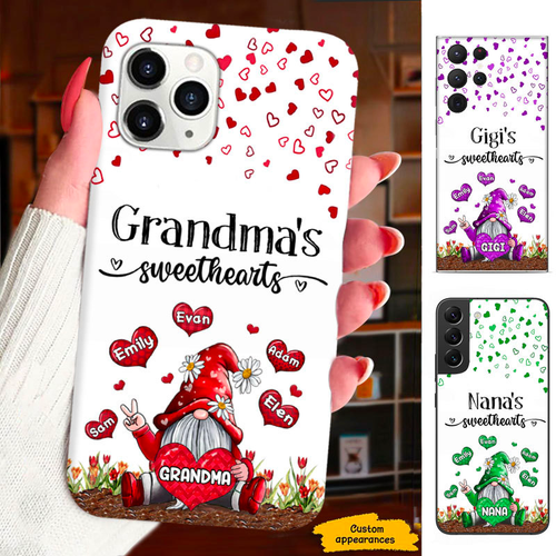 Gnome Grandma Nana Mimi Gigi sweethearts Personalized Phone Case SC1512427