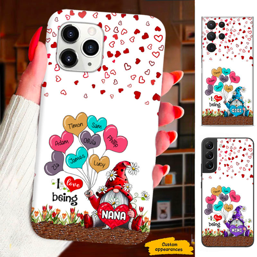 Gnome Heart Mom Grandma Nana Mimi Gigi Auntie Personalized phone case SC2312421