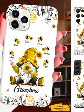 Gnome Honey Bee Grandma Nana Mimi Gigi Personalized Phone Case SC15124120