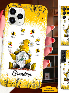 Gnome Honey Bee Grandma Nana Mimi Gigi Personalized Phone Case SC1512431