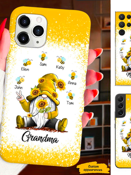 Gnome Honey Bee Grandma Nana Mommy Auntie Personalized Phone Case SC29122310