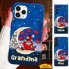 Gnome I love you to the moon and back Grandma Nana Mimi Mom Auntie Personalized Phone Case SC2410171