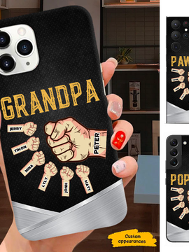 Hands Grandpa Papa Daddy Personalized Phone Case SC2411058