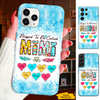 Heart Blessed to be called Grandma Nana Mimi Gigi Auntie Mom Personalized Phone case SC24110516