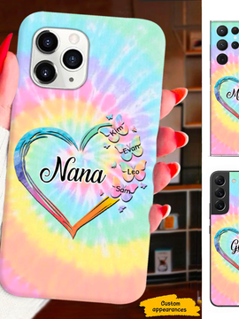 Heart Butterfly Mom Grandma Nana Mimi Gigi Auntie Personalized phone case SC2212455