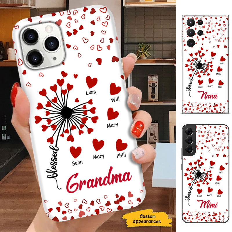 Heart Dandelion Grandma Mommy Auntie Personalized Phone case SC2712233