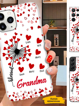 Heart Dandelion Grandma Mommy Auntie Personalized Phone case SC2712233