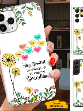 Heart Dandelion Grandma Nana Mommy Auntie Personalized Phone Case SC2912232