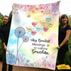 Heart Dandelion My Greatest Blessings called me Grandma Nana Mimi Gigi Personalized Blanket SC1512434