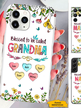 Heart Flower Nana Mimi Gigi Auntie Personalized phone case SC2412414