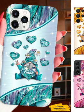 Heart Gnome Grandma Nana Mimi Auntie Personalized Phone Case SC2410143