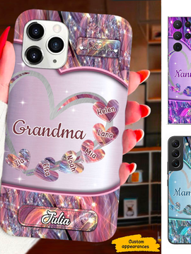 Heart Grandma Mimi Nana Mommy Auntie Personalized Phone Case SC41244