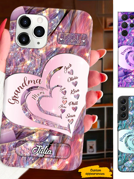 Heart Grandma Nana Mimi Mom Auntie Personalized Phone Case SC24110132