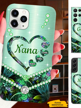 Heart Grandma Nana Mimi Mom Auntie Personalized Phone Case SC2411018