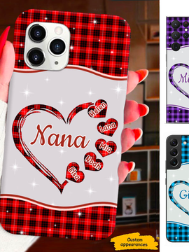 Heart Mom Grandma Nana Mimi Gigi Auntie Personalized phone case SC2312438