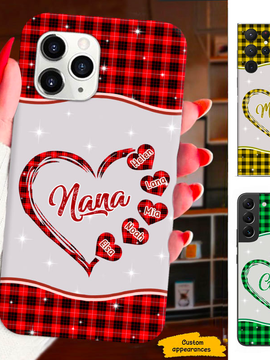 Heart Mom Grandma Nana Mimi Gigi Auntie Personalized phone case SC2412452