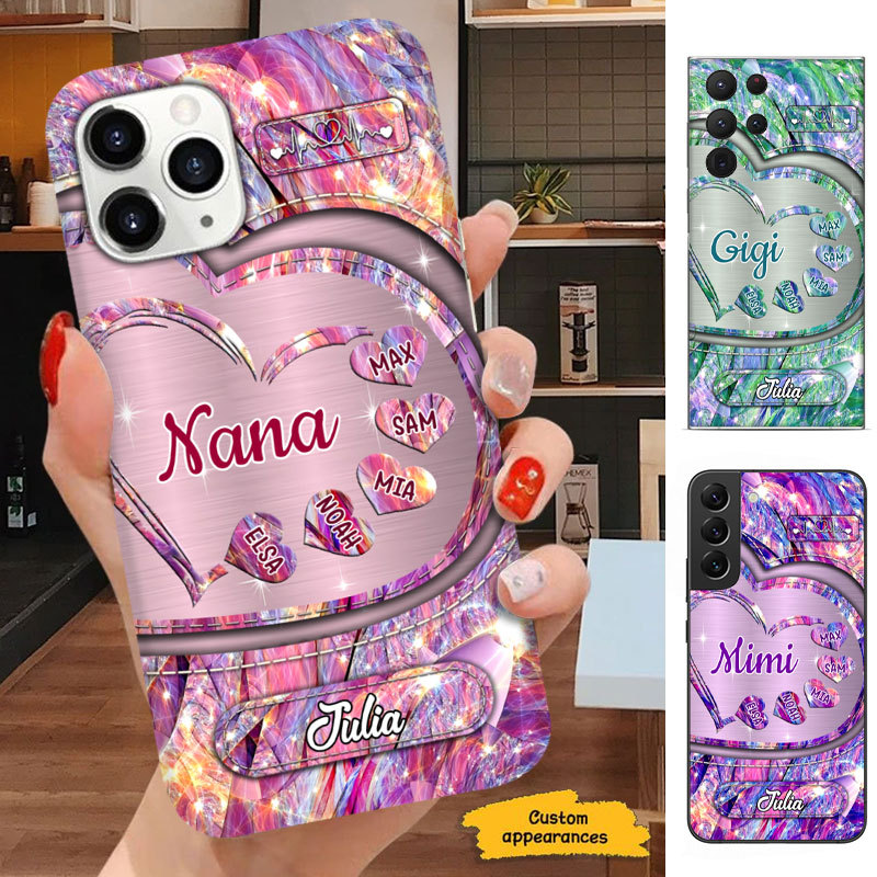 Heart Mom Grandma Nana Mimi Gigi Auntie Personalized phone case SC2512416