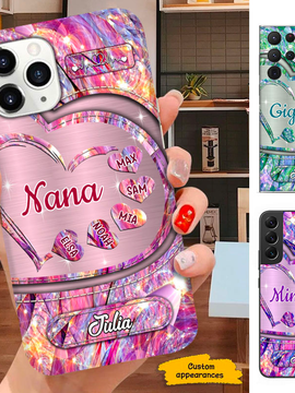 Heart Mom Grandma Nana Mimi Gigi Auntie Personalized phone case SC2512416