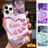 Hearts Grandma Nana Mimi Mom Auntie Personalized Phone Case SC241094