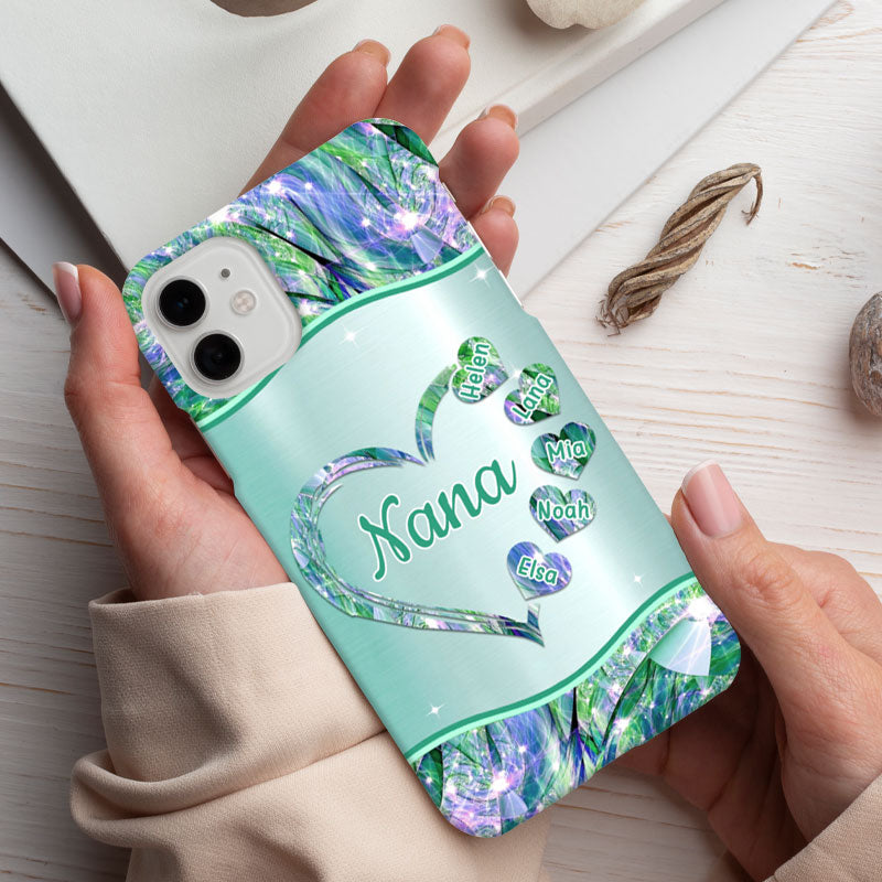 Hearts Grandma Nana Mimi Gigi Personalized Phone case SC70543