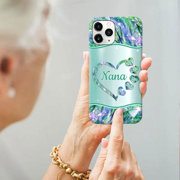 Hearts Grandma Nana Mimi Gigi Personalized Phone case SC7054