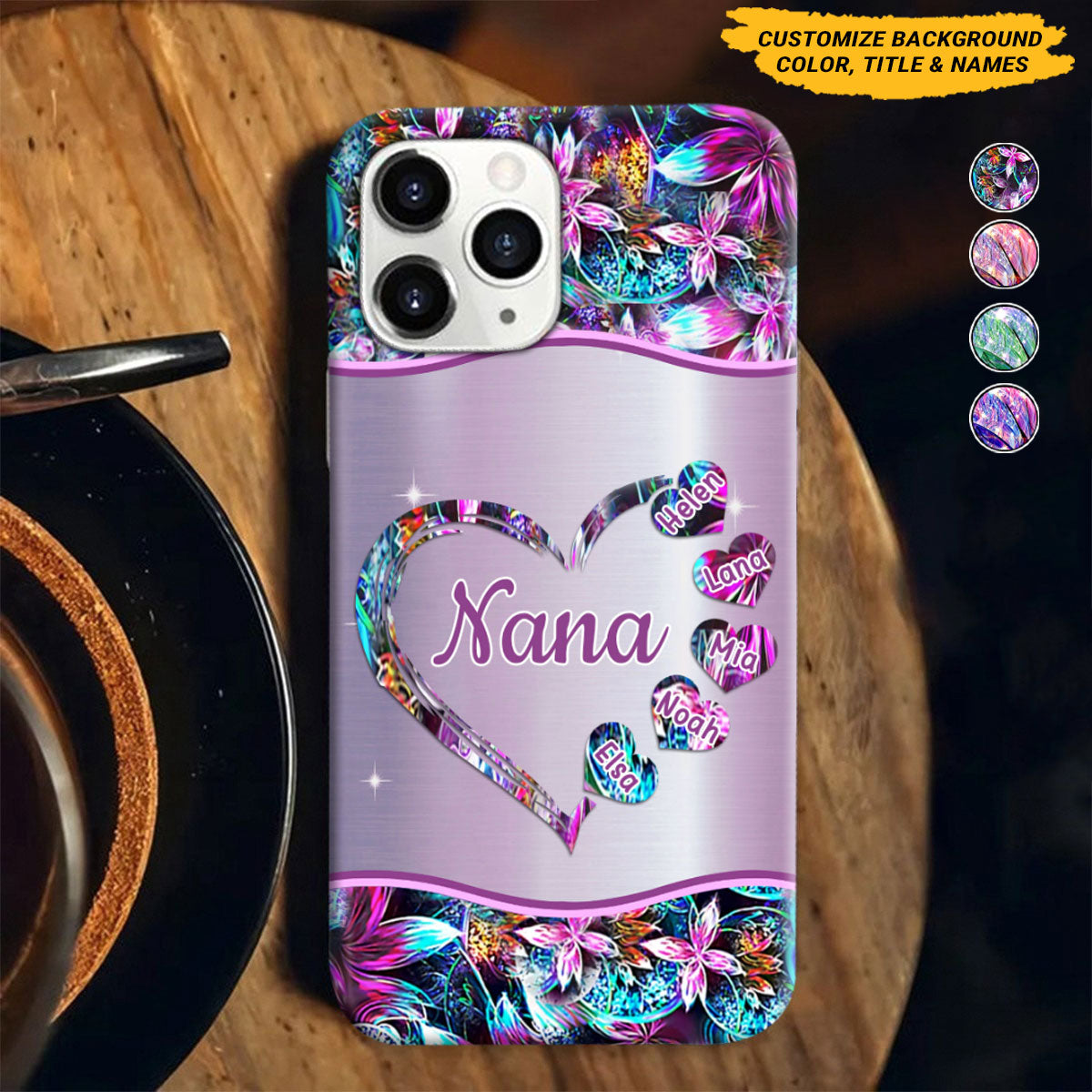Hearts Grandma Nana Mimi Gigi Personalized Phone case SC70543