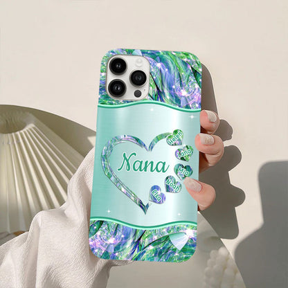 Hearts Grandma Nana Mimi Gigi Personalized Phone case SC70543