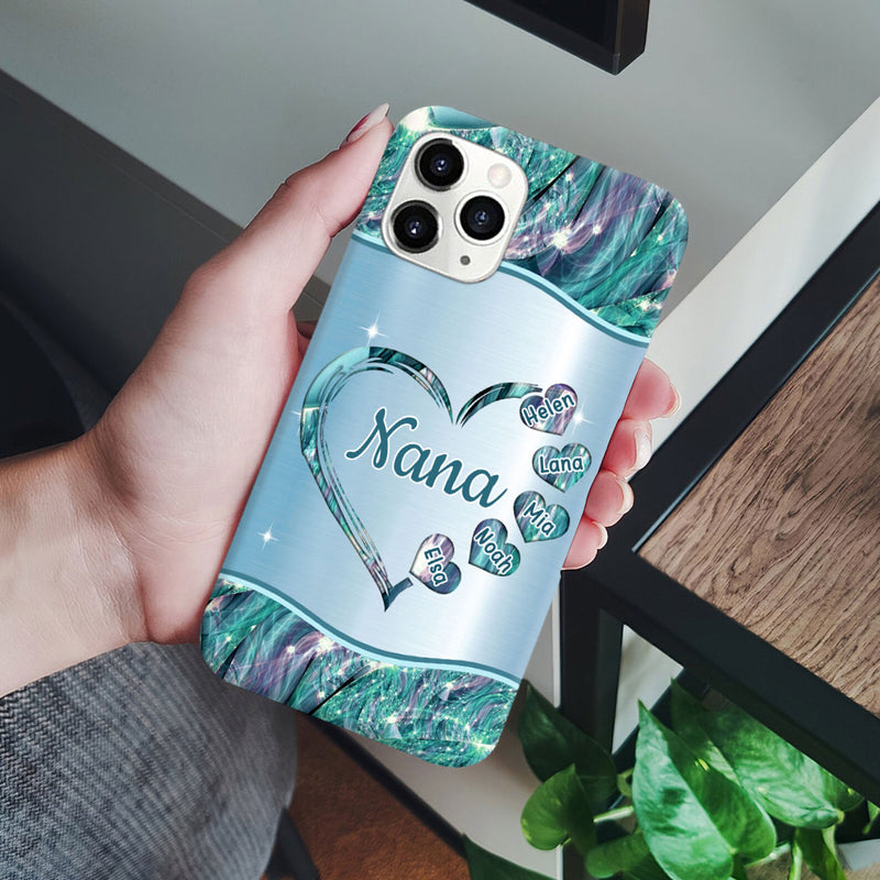 Hearts Grandma Nana Mimi Gigi Personalized Phone case SC7054