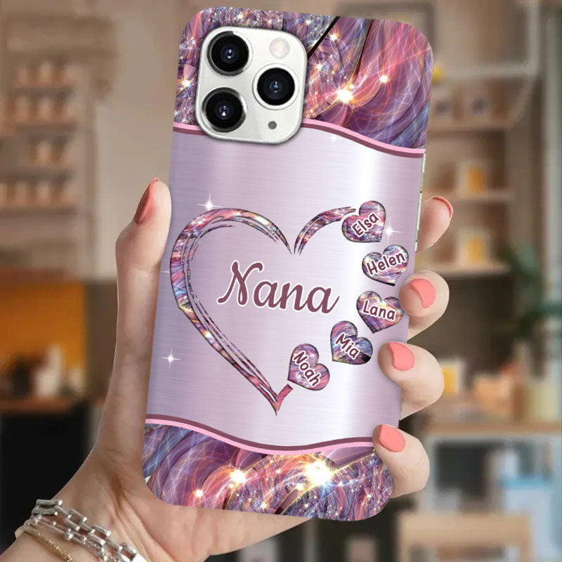 Hearts Grandma Nana Mimi Gigi Personalized Phone case SC7054
