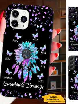 Hologram Butterfly Dreamcatcher Mom Grandma Nana Mimi Gigi Blessings Personalized Phone Case SC1612417