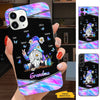 Hologram Butterfly Gnome Grandma Nana Mimi Mom Auntie Personalized Phone Case SC24100824