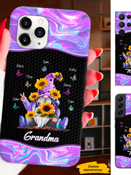 Hologram Butterfly Gnome Mom Grandma Nana Mimi Gigi Personalized Phone Case SC1612419