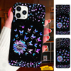 Hologram Butterfly Sunflower Grandma Nana Mimi Mom Auntie Personalized Phone Case SC24110119