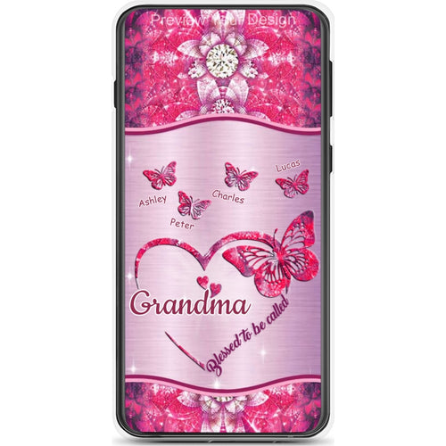 Butterflies Blessed to be called Nana Mimi Gigi Grandma Personalized Phone Case SC1762-24