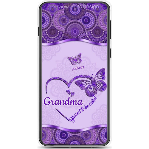 Butterflies Blessed to be called Nana Mimi Gigi Grandma Personalized Phone Case SC1762-18
