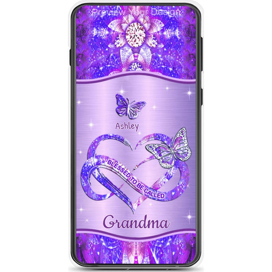 Butterfly Blessed To be called Grandma Nana Mimi Mommy Personalized Phone Case