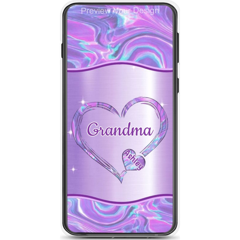 Hearts Grandma Nana Mimi Gigi Personalized Tough Case SC7054TC27