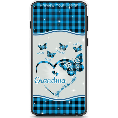 Butterflies Blessed to be called Nana Mimi Gigi Grandma Personalized Phone Case SC1762-33