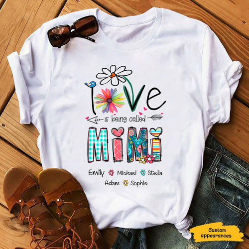 LOVE is being called Grandma Nana Mimi Gigi Personalized Hoodie Shirt SC1512436
