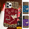 Leopard Butterfly Blessed To be called Mom Grandma Nana Mimi Gigi Auntie Personalized phone case SC261243