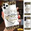 Leopard Butterfly Blessed to be called Grandma Nana Mimi Mom Auntie Personalized Phone Case SC2410084