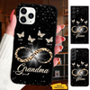 Leopard Butterfly Blessed to be called Grandma Nana Mimi Mom Personalized Phone case SC2404109