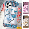 Leopard Butterfly Mom Grandma Nana Mimi Gigi Auntie Personalized phone case SC251244