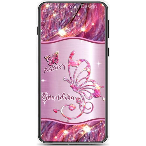 Butterflies Grandma Nana Mimi Mom Personalized Phone Case