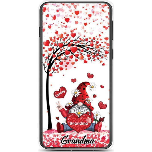 Gnome Heart Tree Grandma With Grandkids Personalized Phone Case
