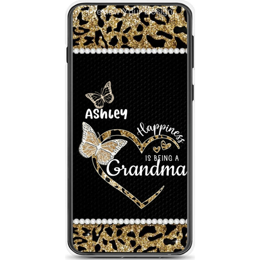 Leopard pattern Happiness is being a Grandma Personalized Phone case SC5242