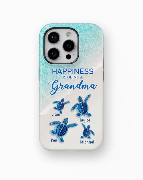 Turtle Happiness is Being Grandma Mommy Auntie Personalized Tough Case SC5272TC06