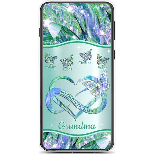 Butterfly Blessed To be called Grandma Nana Mimi Mommy Personalized Phone Case
